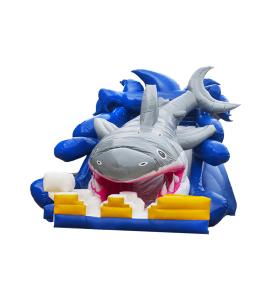 China Huge Shark Children Fun Park Inflatable Slide For Rentals factory