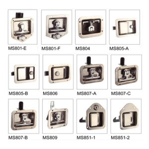 Recessed Folding Toolbox T Handle Lock RV Panel Polished With T Handle