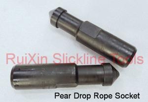 China HDQRJ Pear Drop 1.25 Inch Rope Socket Slickline Tools Nickel Alloy factory