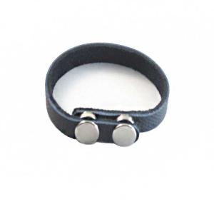 China Europ American Fashion Trendy Stainless Steel Geniune PU Leather Bracelet Bangle LBL226 factory