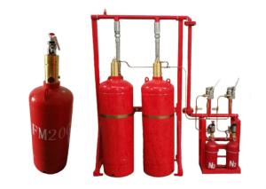 China Red Color FM200 Fire Suppression System 70l , 100 , 120l Capacity factory