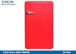 Household Retro Looking Refrigerator , Stainless Steel Retro Fridge