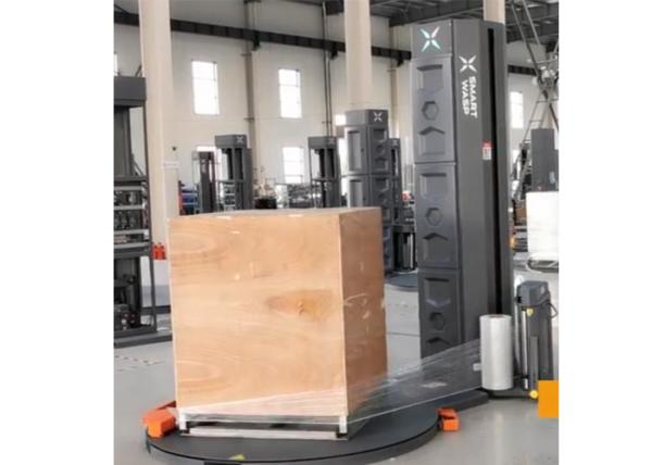 China Automatic Pallet Wrapping Machine With Cut Clamp Film Remote Control System factory