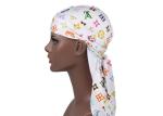 Colourful LV Silk Silky Satin Designer Durag Supplier Wholesale