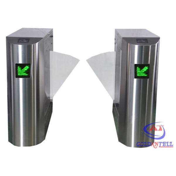 Stainless Steel Retractable Flap Barrier Gate , Bi - directional Multi Access