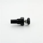 Black ABS Steel JY-1200L Plastic Pipe Foot Cup 28mm Dia