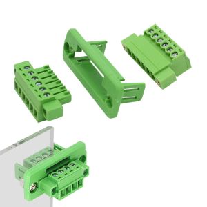 China 3.81mm pitch Feed Through Flange Screw Terminal Blocks Interlocking factory