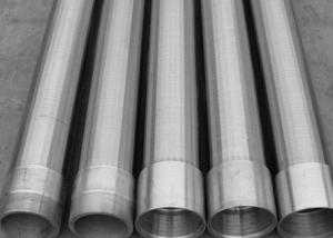 China Stainless Steel Wedge V Water Well Screen Pipe / Wire Wrapped Screen For Coal factory