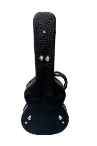 China Shaped Nice Leather Acoustic Guitar Case Custom Classic Guitar Case factory
