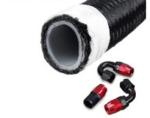 Braided 3.45MPa Flexible Hoses Silver PTFE Fuel Line Oil Cooler Hose