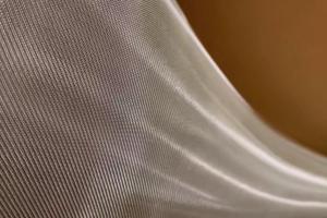 China Metalspurc Metal Coated Mesh Fabric Interlayer For Laminated Glass / Metalspurc Fabric with one side black factory