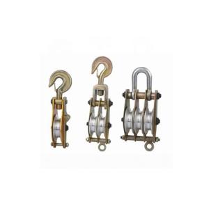 China Aluminum Sheave Lifting Steel Hoisting Block Tackle cable pulling pulley factory