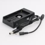 NP-F970 F960 F770 Battery Mount Plate Adapter with DC Barrel for Blackmagic BMD