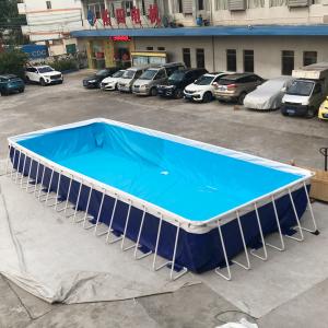 China Backyard Tarpaulin Child Portable Water Pool Park Stainless Steel Frame factory