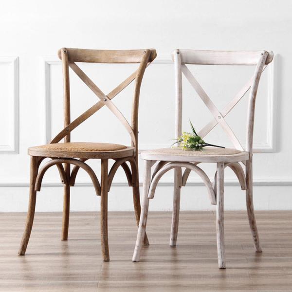 Garden Chair Hotel Outdoor Wood Dining Crossback Chair for Wedding Party Banquet