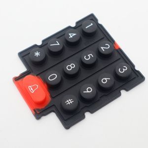 Customized Logo Silicone Rubber Keypads With LED Possibility