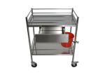 Two Shelf Removable Rust - Proof Medical Instrument Trolleys