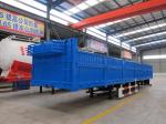Stake Semi Trailer 3 Axles Sidewall Semi Truck Trailers for Cargo Transport