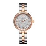 Steel Band 2035 Quartz Womens Fashion Watch IP Plated 30atm Waterproof