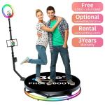 Professional 360 Photo Booth with Automatic Rotation Stand Platform Height 25CM
