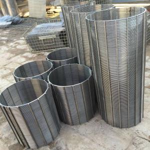 China 304 Stainless Steel Wedge Wire Sieve Filter Mesh v Wire Water Well Screens Customized Filter Rating factory