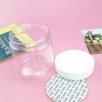 Wide Mouth Round 250ml Airtight Plastic Food Jars Straight Sided
