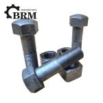 ISO Excavator Track Bolts M24 Zinc Plated Finish Track Shoe Bolt