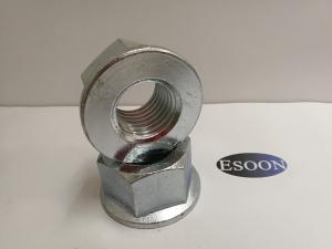 China M24-3.0 Hex flange nuts DIN6923 Non-Serrated Zinc plated ISO4161 Steel Grade 8 factory