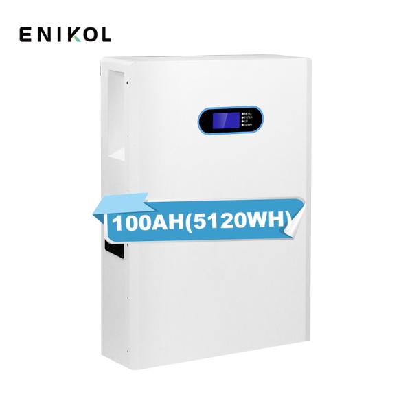 Indoor ESS 100ah Wall Mounted LiFePo4 Battery 48V Rechargeable Lithium Battery