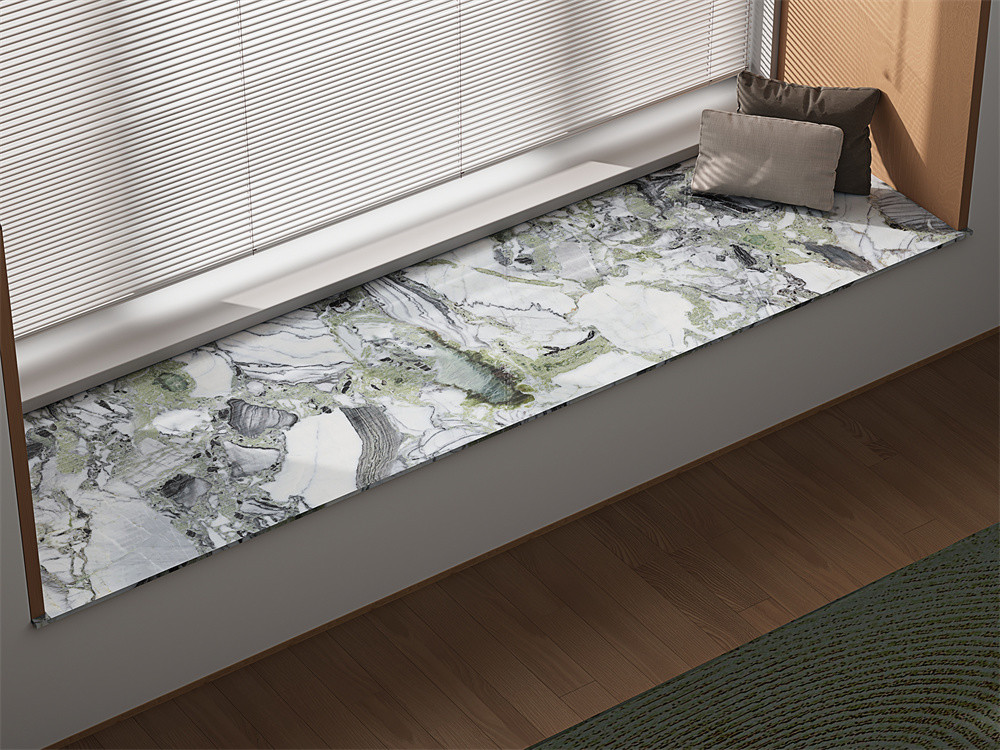 Inside Wall Marble Slabs And Wear-Resistant 160x320cm Porcelain Sintered Stone Slabs For Living Room