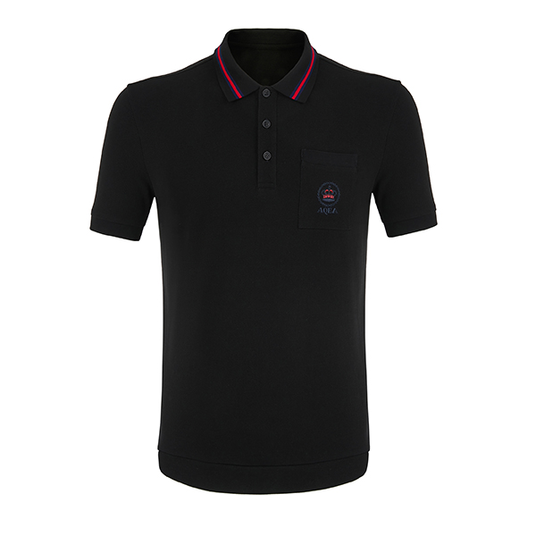 Short Sleeve Men'S Polo Shirts with 95% Polyester 5% Spandex Material