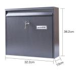 Outdoor Letterbox Garden Wall Mounted Residential Steel Mailbox