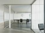 Aluminum Frame Tempered Glass Modern Office Partitions / Office Room Dividers