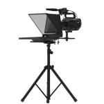 Teleprompting and Shooting Professional Studio Teleprompter with Self-check