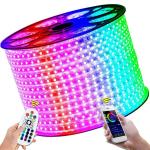 240V/230V/110V/220V RGB 5050 LED Strip Lights for Landscape with Remote IP65