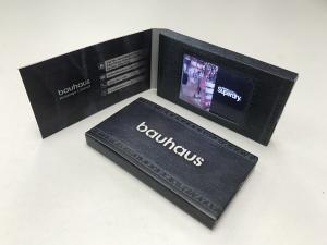 China Paper Material Video Business Card 2.4 Inch Tft Lcd Video Brochure Card factory