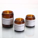 FDA Gift Aluminum Cover Dia 5cm 7.2cm Glass Candle Cup