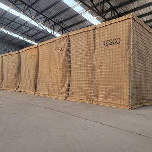 China Sand Filled Gabion Hesco Blast Wall Containment Military Barrier Blast Wall on sale