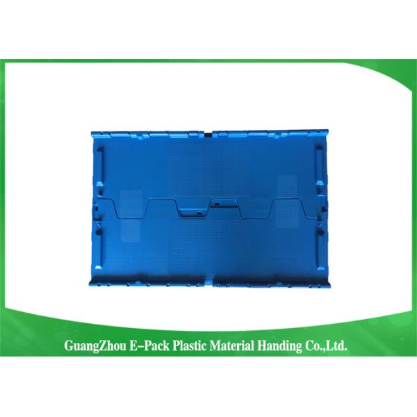 Stardard Blue Large Plastic Storage Containers , Space Saving Plastic Bin Storage