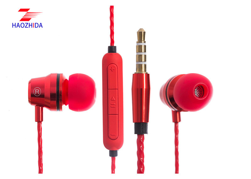 2018 HZD1801E Hot Sell China good music quality 6 u speaker color mp3 mobile phone computer wired earphone