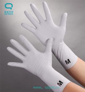 China Disposable Clean Room Nitrile Gloves Class 100 9'' / 12'' S / M / L 4.5g - 7.5g factory