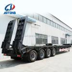 BPW Optional Self Steering Axle Lowboy Truck Trailer for Heavy Object Transporta