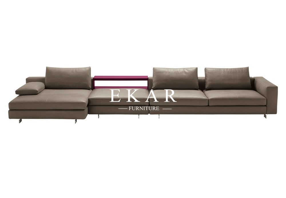 Residential Furniture Feather Metal Base Fabric 10 Seater Sofa Set Designs ZZ-M328