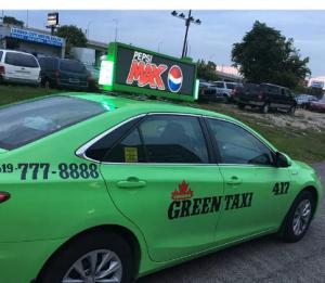 China Outdoor Taxi Car Led Display Screen P2.5mm 1R1G1B Pixel Constitution factory