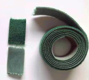 China Green Velcro Hook And Loop Easy Tearable Polyester Nylon Mixed Adhesive Magic Tape factory