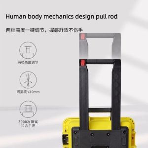 IP67 Waterproof Tool Box 567x325x230mm with Soundproof Wheels