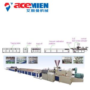 China Outdoor Furniture Wood Plastic Composite Production Line For WPC Profile Making Machine factory