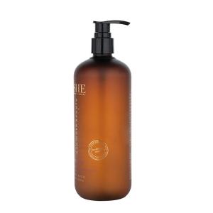 China 500ml Brown cylindrical smooth with black pump for shampoo lotion bottle factory