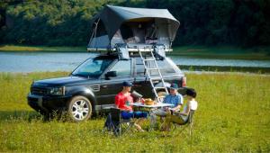 China Hard Cover UV 50+ Roof Rack Pop Up Tent For Your Car 1 Year Warranty factory