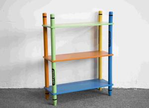 China 70CM Height Crayon Design 3 Layer Toy Storage Organizer factory